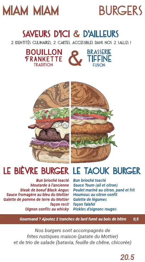 Menu_Brasserie Tiffine_Côte-Saint-André_image_3