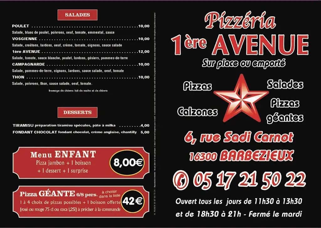 Menu_1ʳᵉ Avenue_Barbezieux-Saint-Hilaire_image_2