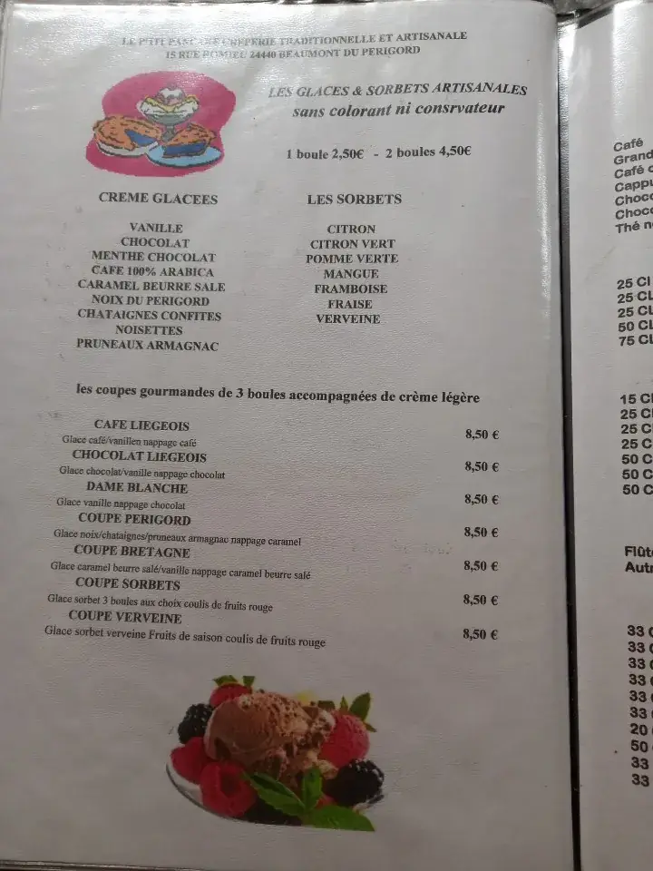 Menu_Crêperie Le P’Tit Pancake_Périgord_imagen_1