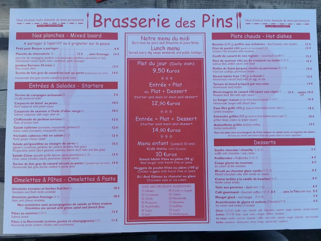 Menu_Brasserie des Pins_Samazan_image_2