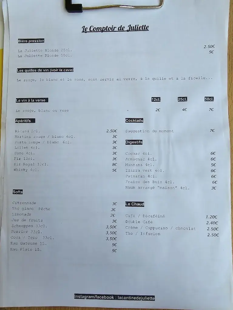 Menu_La Cantine de Juliette_Tartas_image_1