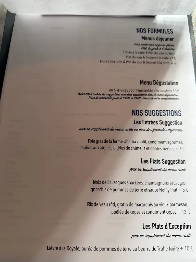 Menu_La Table Sébastien Gravé_Bayonne_image_1
