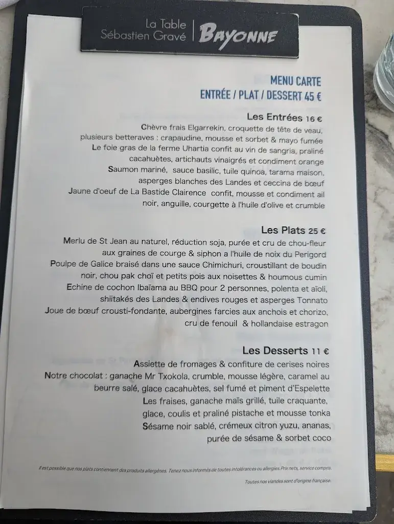 Menu_La Table Sébastien Gravé_Bayonne_image_4