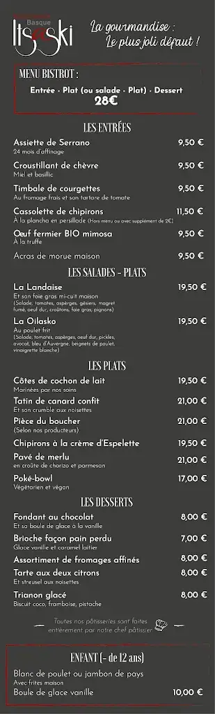 Menu_Le Bistrot Itsaski_Bayonne_image_1