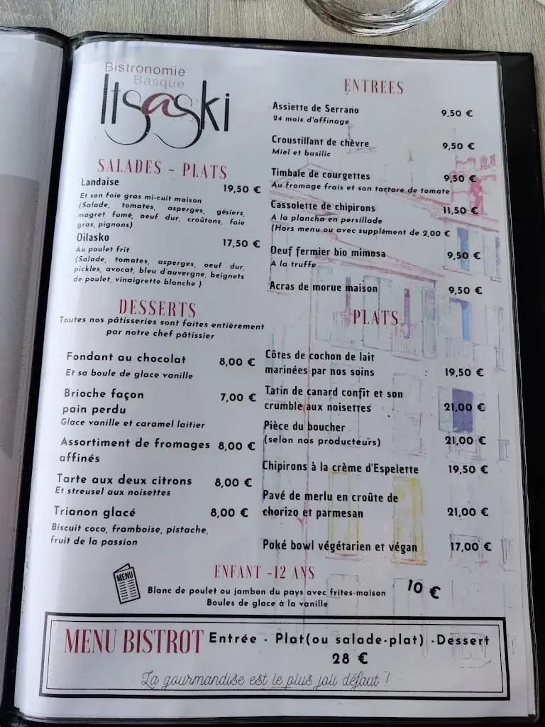 Menu_Le Bistrot Itsaski_Bayonne_image_3