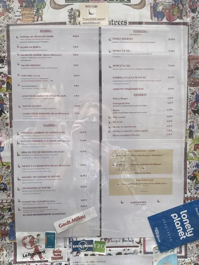 Menu_Restaurant Le Chistera_Bayonne_image_4