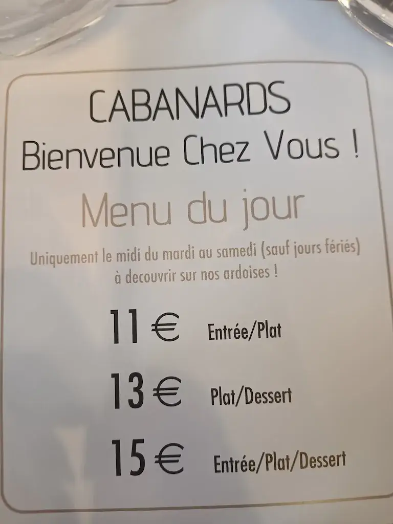 Menu_Restaurant La Cabane_Belin-Béliet_image_4