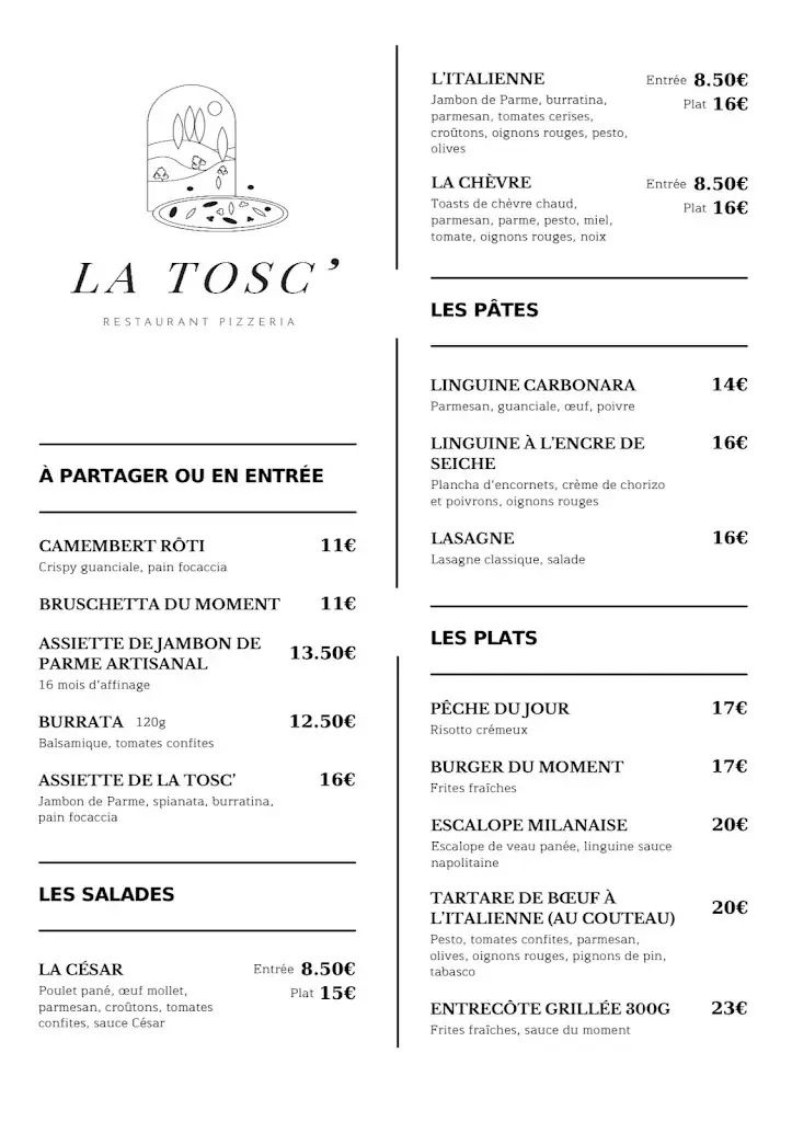 Menu_La Tosc'_Belin-Béliet_image_2