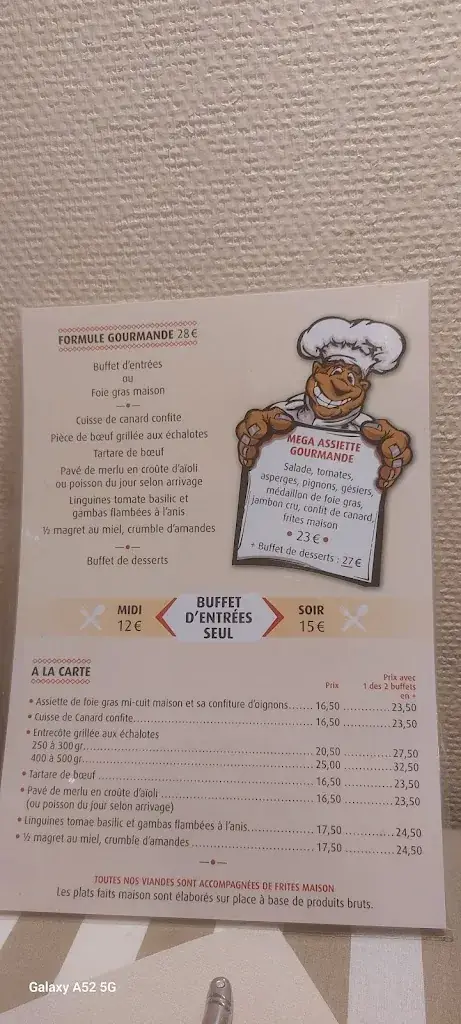 Menu_La Table des Darons_Salles_immagine_1