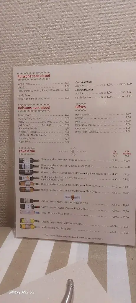 Menu_La Table des Darons_Salles_immagine_2