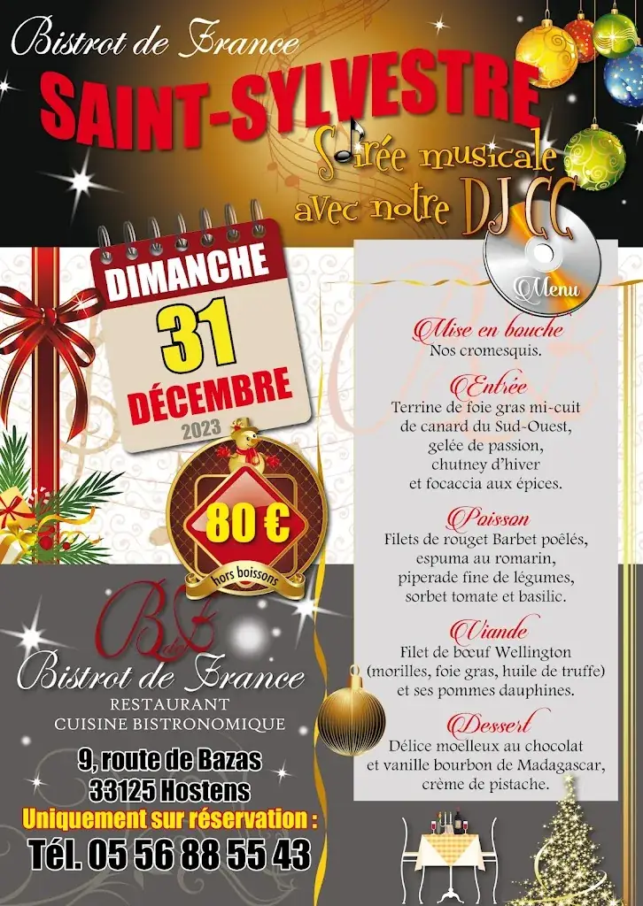 Menu_Bistrot de France Hostens_Hostens_image_1