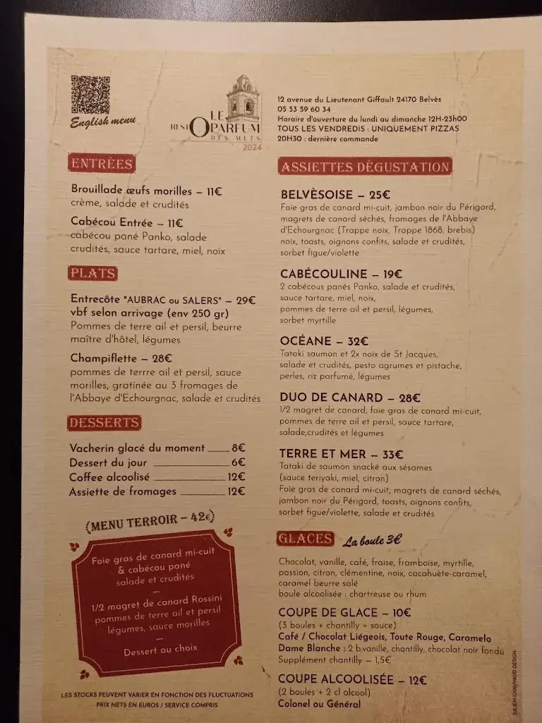 Menu_Le Parfum des Mets_Belvès_image_3