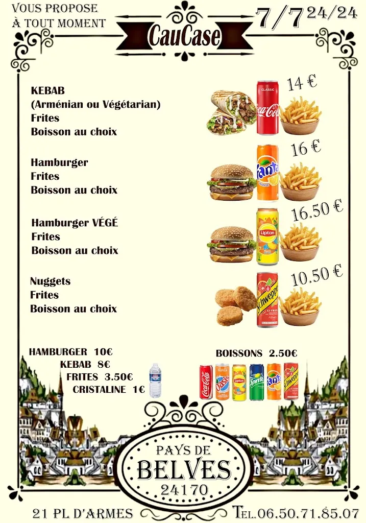 Menu_CAUCASE RESTAURATION RAPIDE_Belvès_immagine_1