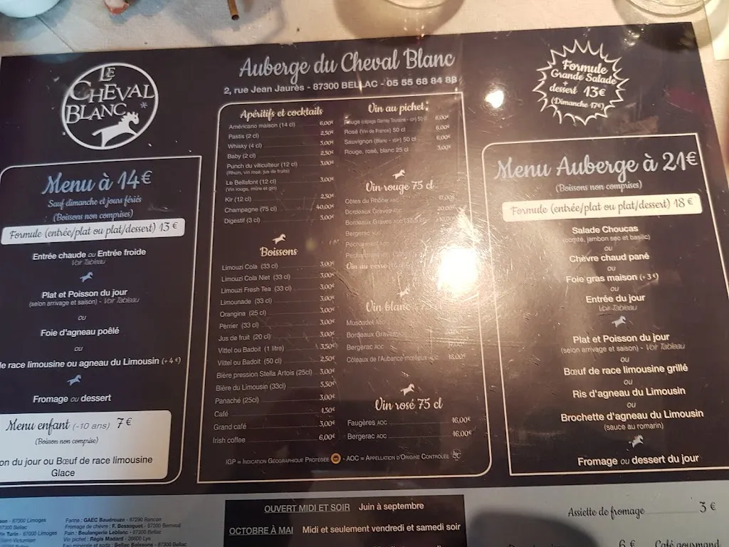 Menu_Le Cheval Blanc_Bellac_image_2