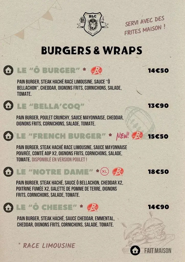 Menü_Ô Bellachon – Restaurant à Bellac_Bellac_Bild_1