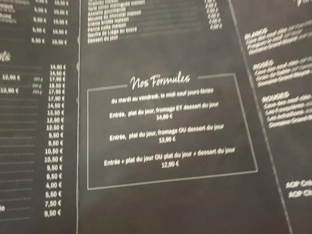 Menu_La brasserie du Palais_Bellac_image_2