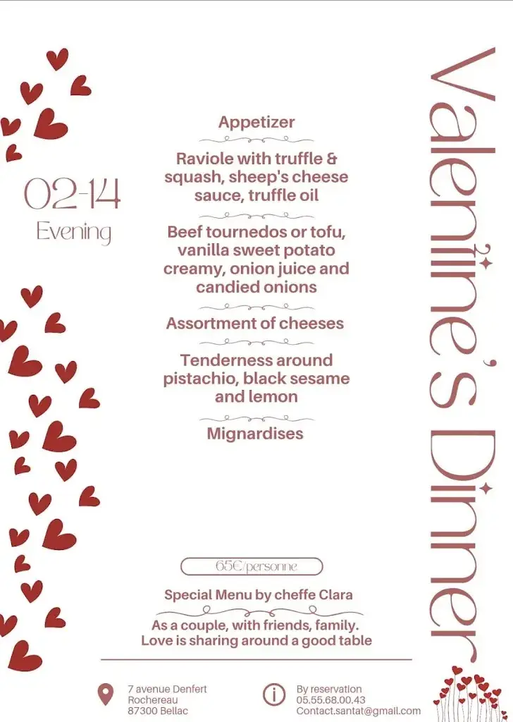 Menu_Le central by Santat (hôtel - restaurant - bar)_Bellac_image_2