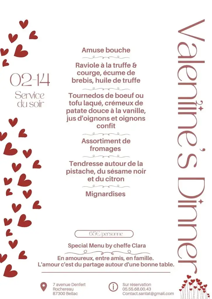 Menu_Le central by Santat (hôtel - restaurant - bar)_Bellac_image_3
