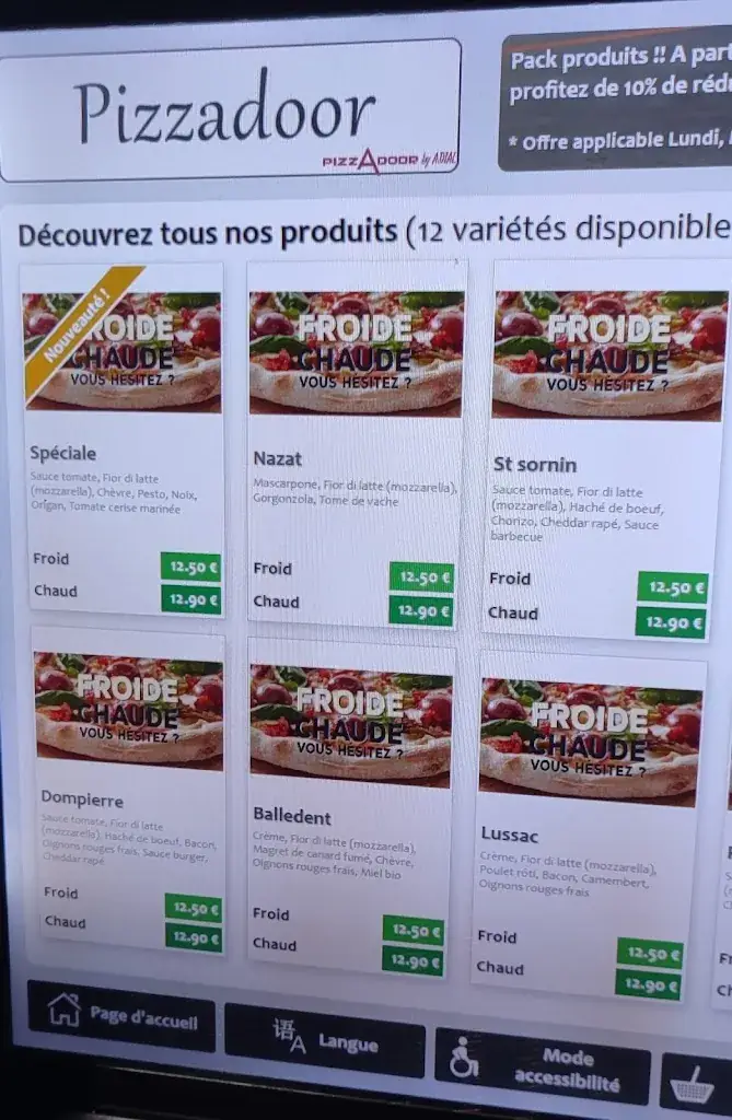 Menu_Distributeur La Piccola Bellac_Bellac_image_1