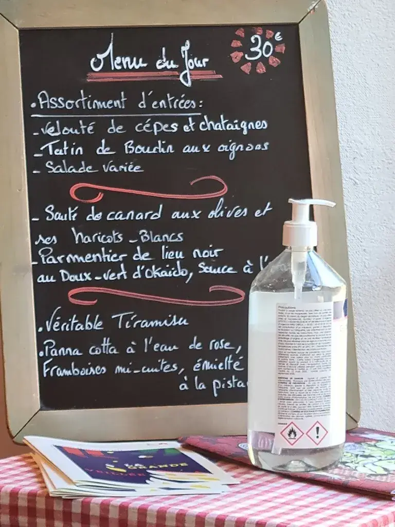 Menu_Bar Restaurant La Belle Equipe _Montrol-Sénard_image_2