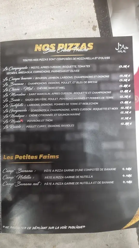 Menu_Maison Campagnola_Mulatière_image_1