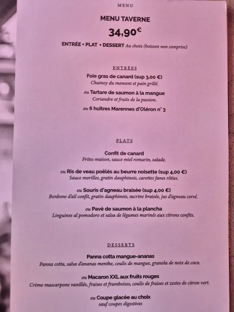 Menu_La Taverne Saint-Pierre-du-Mont_Saint-Pierre-du-Mont_image_2