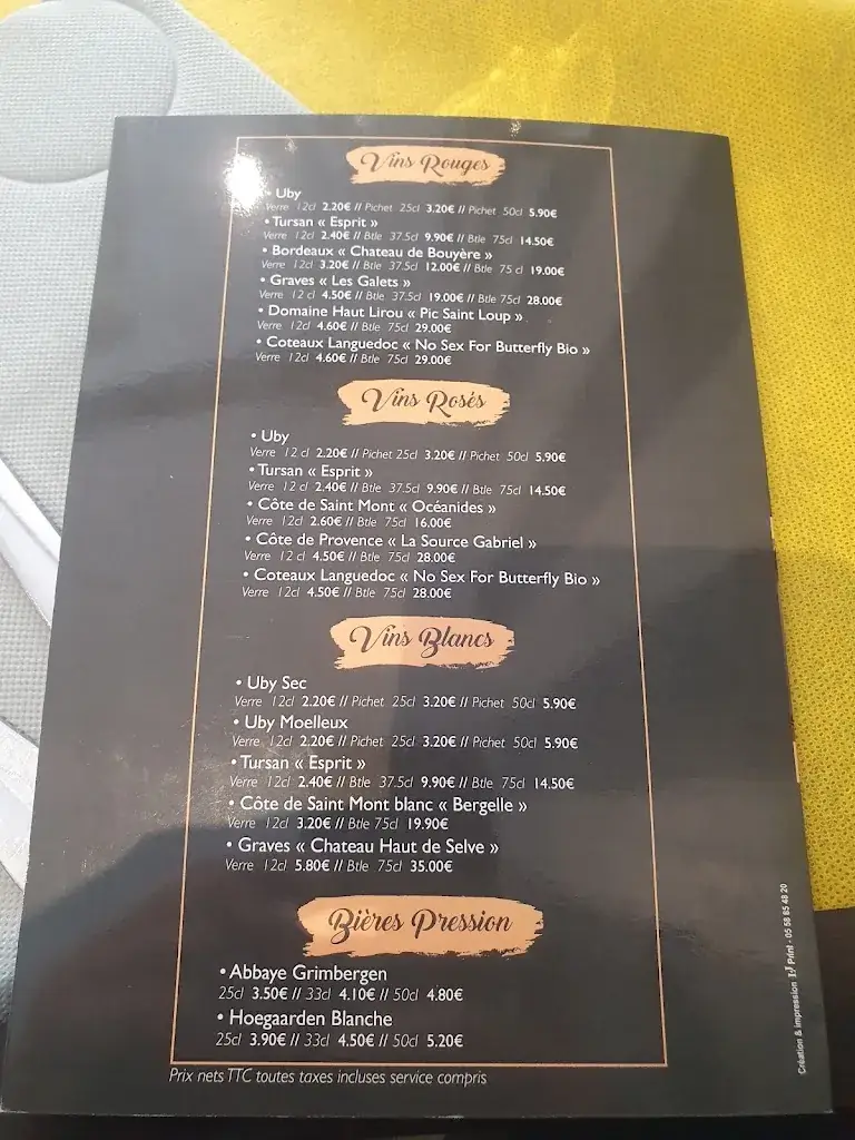 Menu_La Parenthèse du Moun_Mont-de-Marsan_image_2