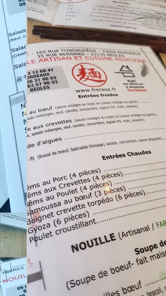 Menu_Frères Z Bègles_Bègles_image_3