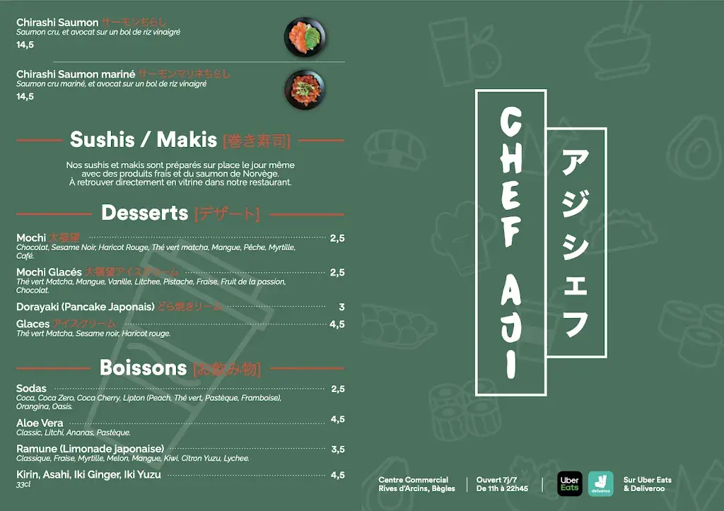 Menu_CHEF AJI アジ シェフ_Bègles_image_4
