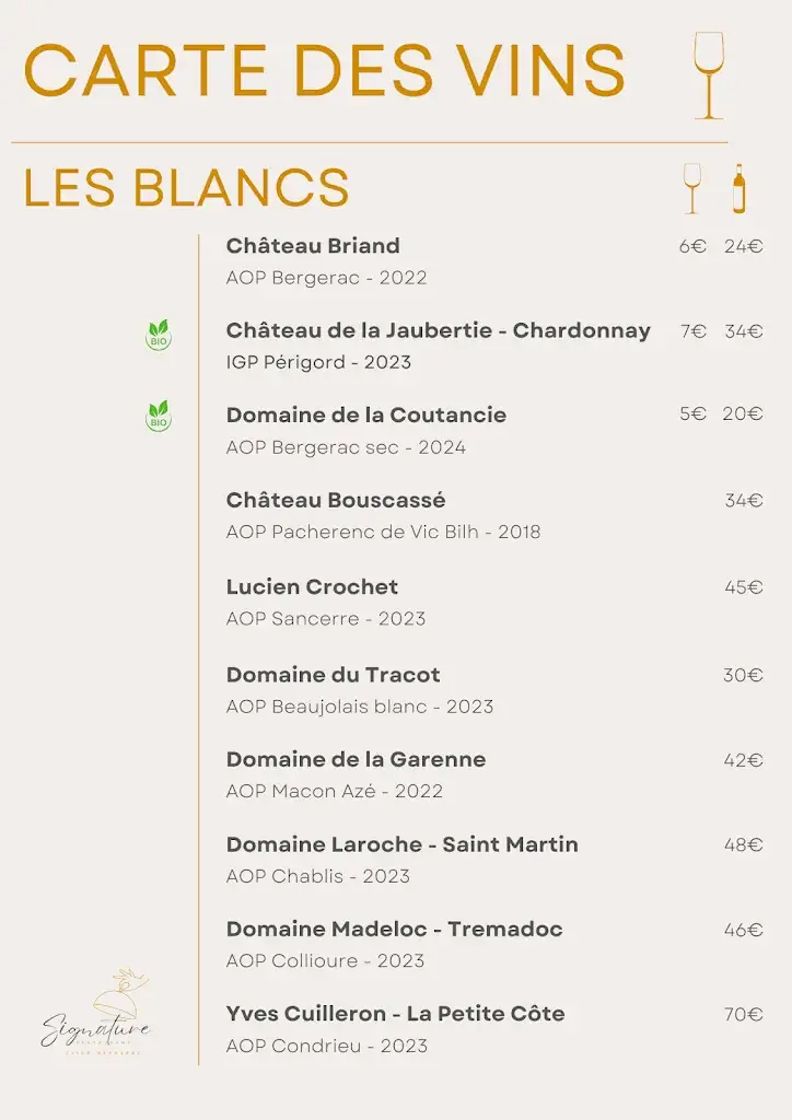 Menu_Signature restaurant_Bergerac_immagine_2