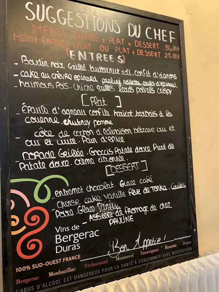 Menu_Restaurant Le Vin'Quatre - 24_Bergerac_image_2