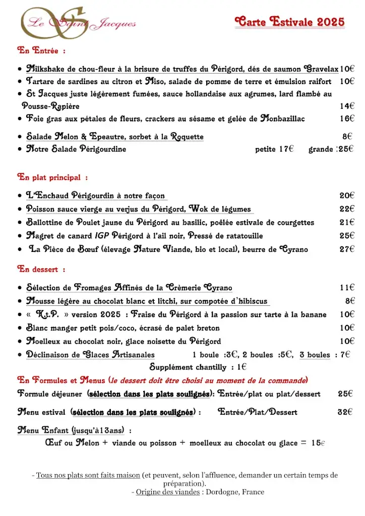 Menu_Le Saint Jacques_Bergerac_image_1