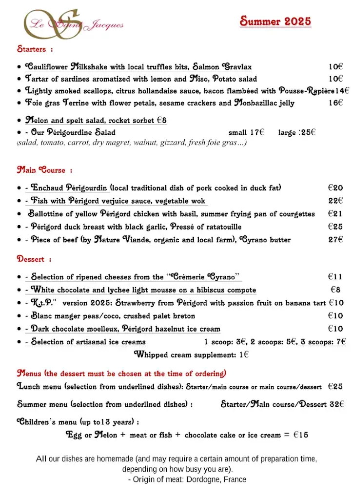 Menu_Le Saint Jacques_Bergerac_image_2