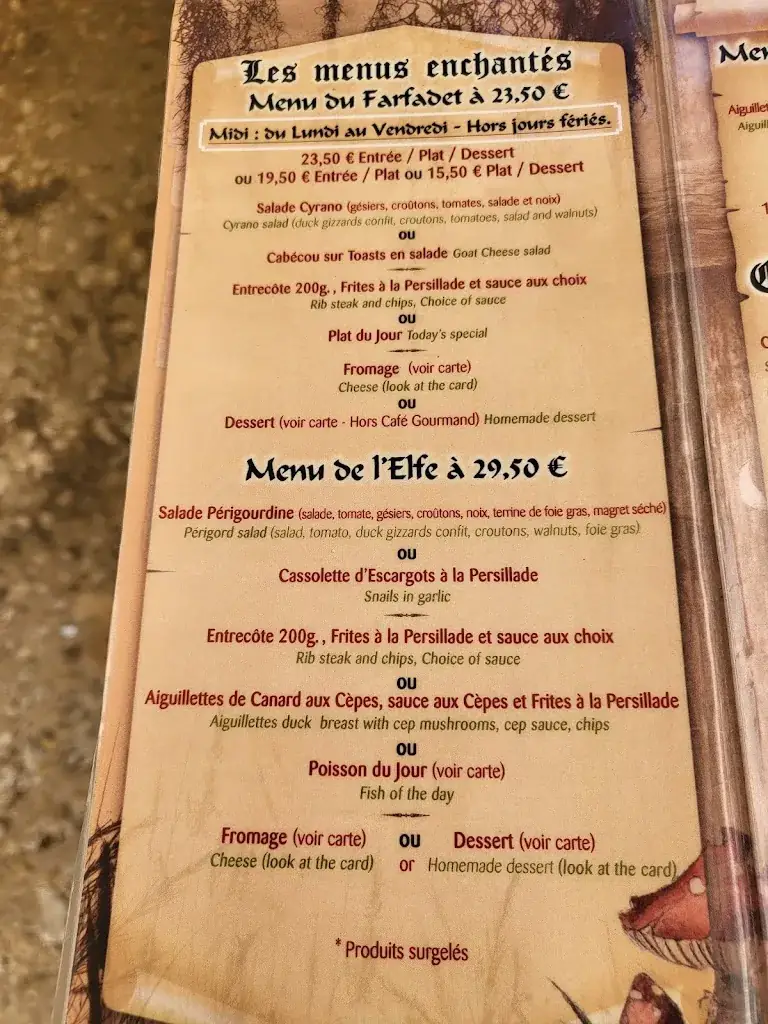 Menu_Aux Cèpes enchantés_Bergerac_image_2