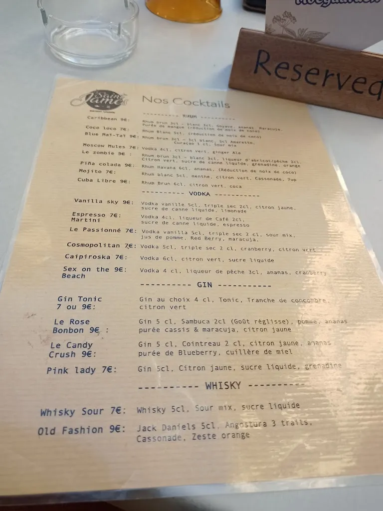 Menu_Restaurant le Saint James_Bergerac_image_3