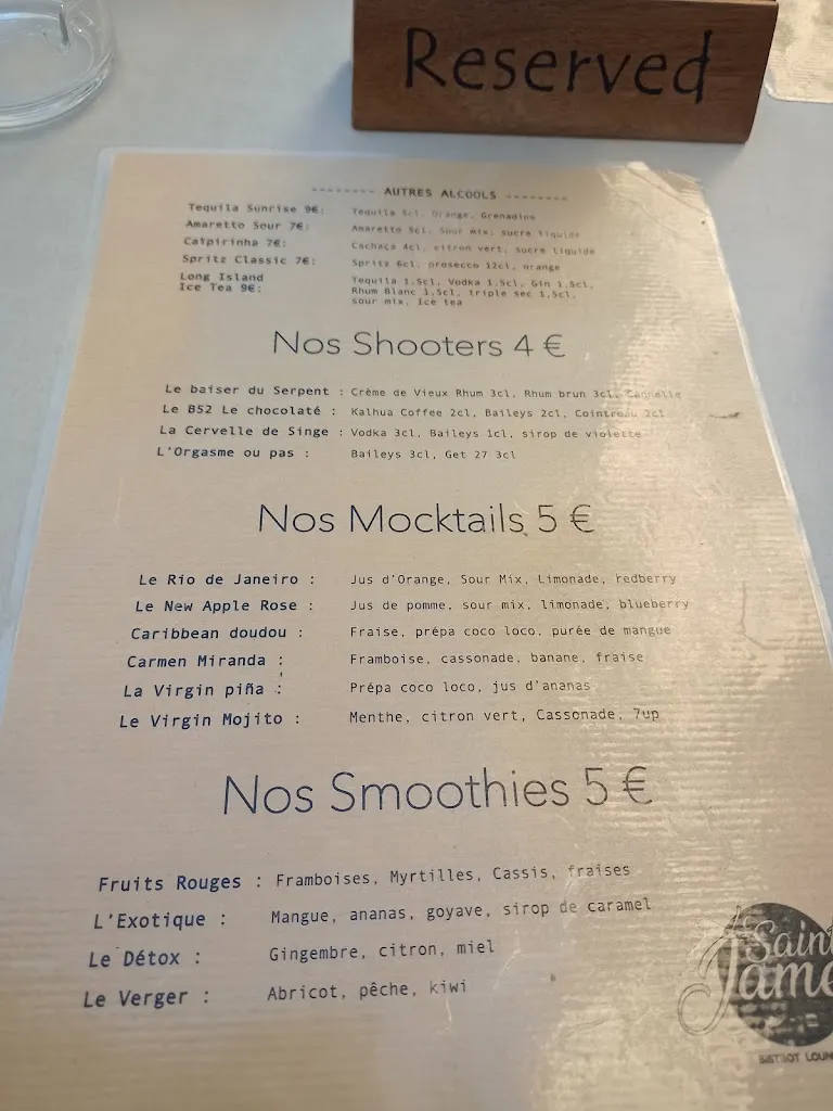 Menu_Restaurant le Saint James_Bergerac_image_4