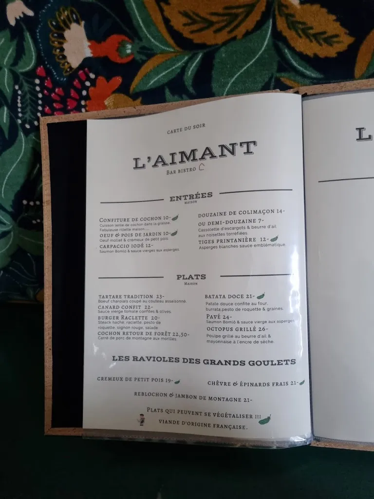 Menu_L'Aimant_Bonneville_immagine_1