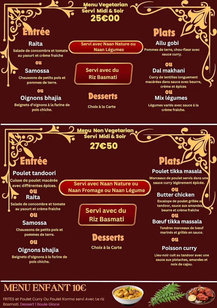 Menu_Restaurant Indien Jardin de Kashmir_Bergerac_image_1