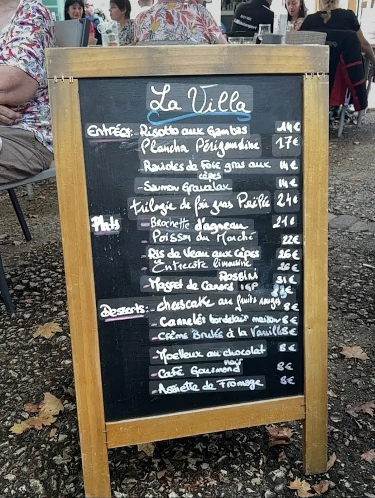 Menu_la villa Laetitia_Bergerac_image_1