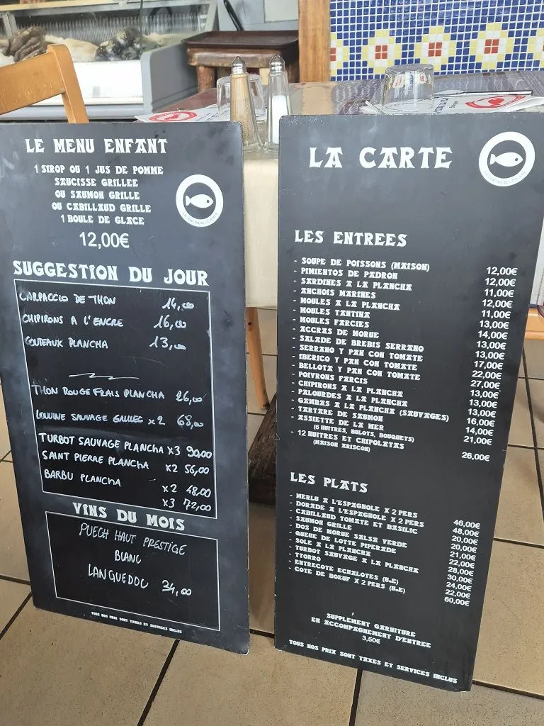 Menü_Tantina de la Playa Bidart_Bidart_Bild_2