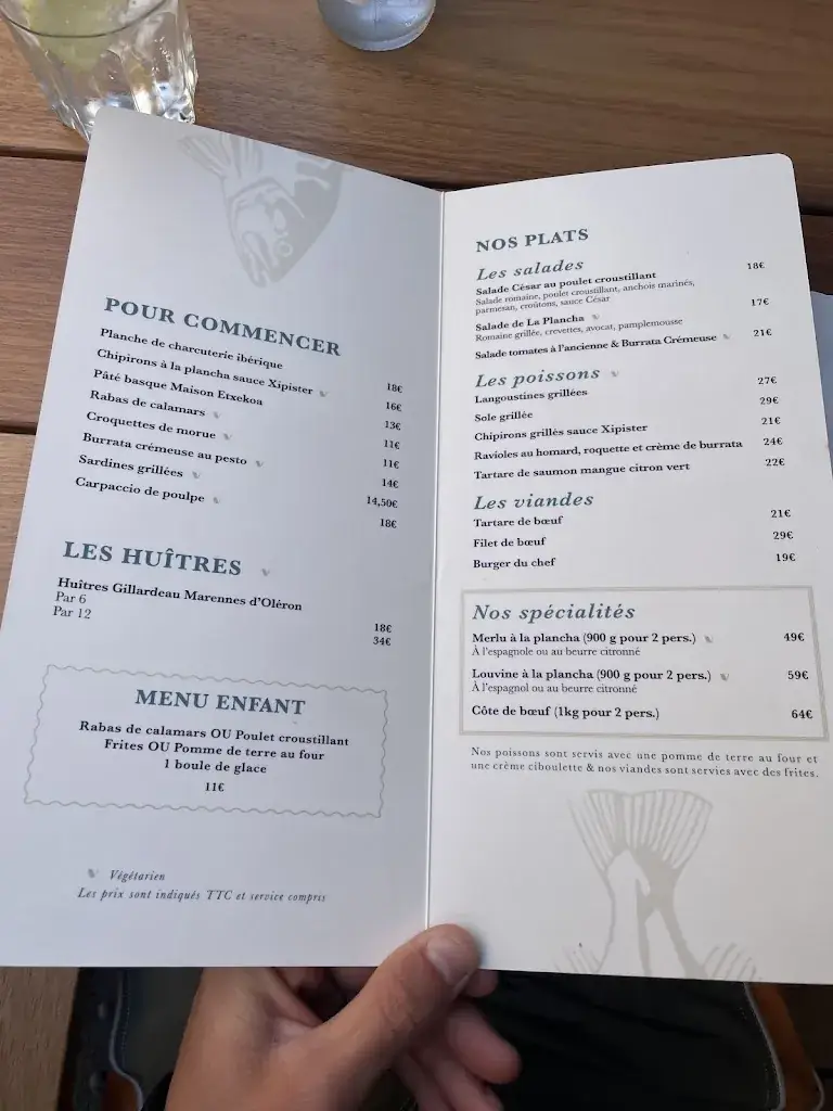 Menu_La Plancha Ilbarritz_Bidart_image_3