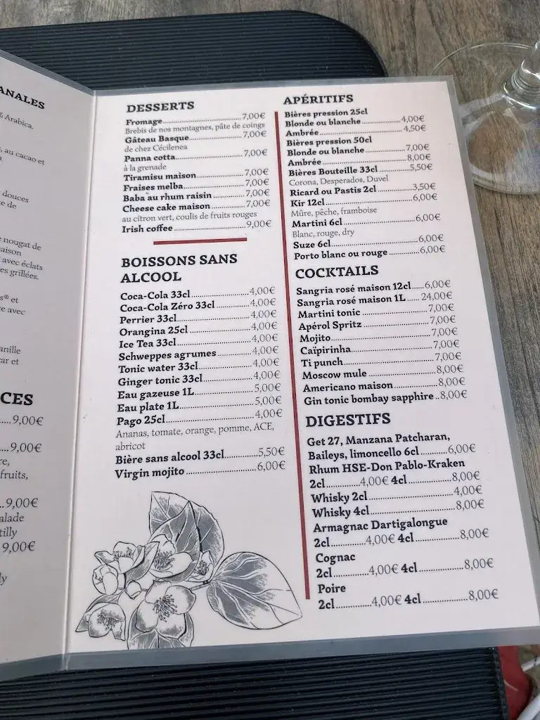 Menu_Le Poisson Rouge_Bidart_image_4