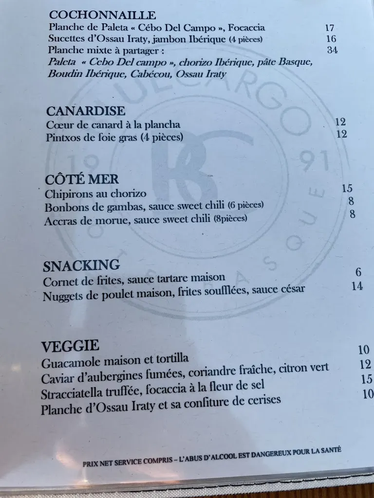 Menu_The Blue Cargo_Bidart_image_2