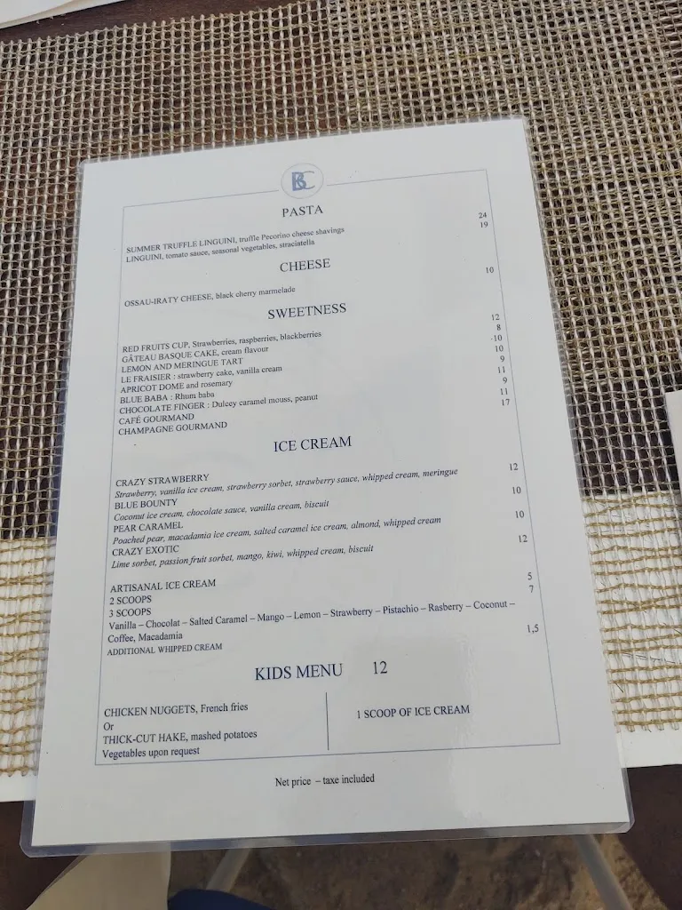 Menu_The Blue Cargo_Bidart_image_3