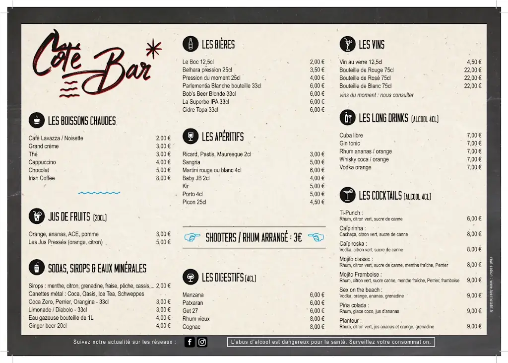 Menu_Le Peak burger bar_Bidart_image_2