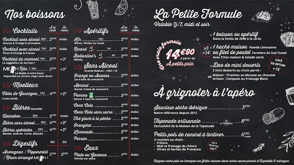 Menu_MEUH ! Restaurant Biganos_Biganos_image_2