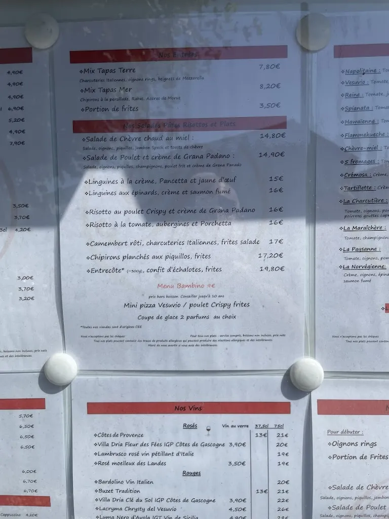 Menu_La Pasta_Peyrehorade_image_1