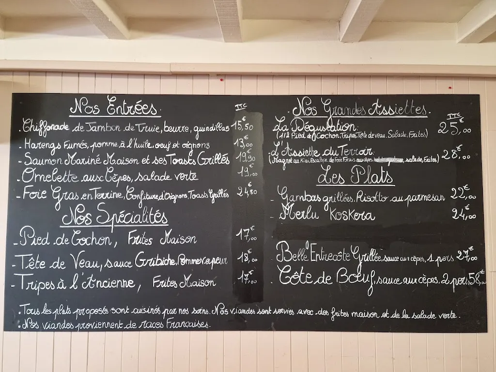 Menu_Au bon coin les pieds de cochon_Peyrehorade_image_2