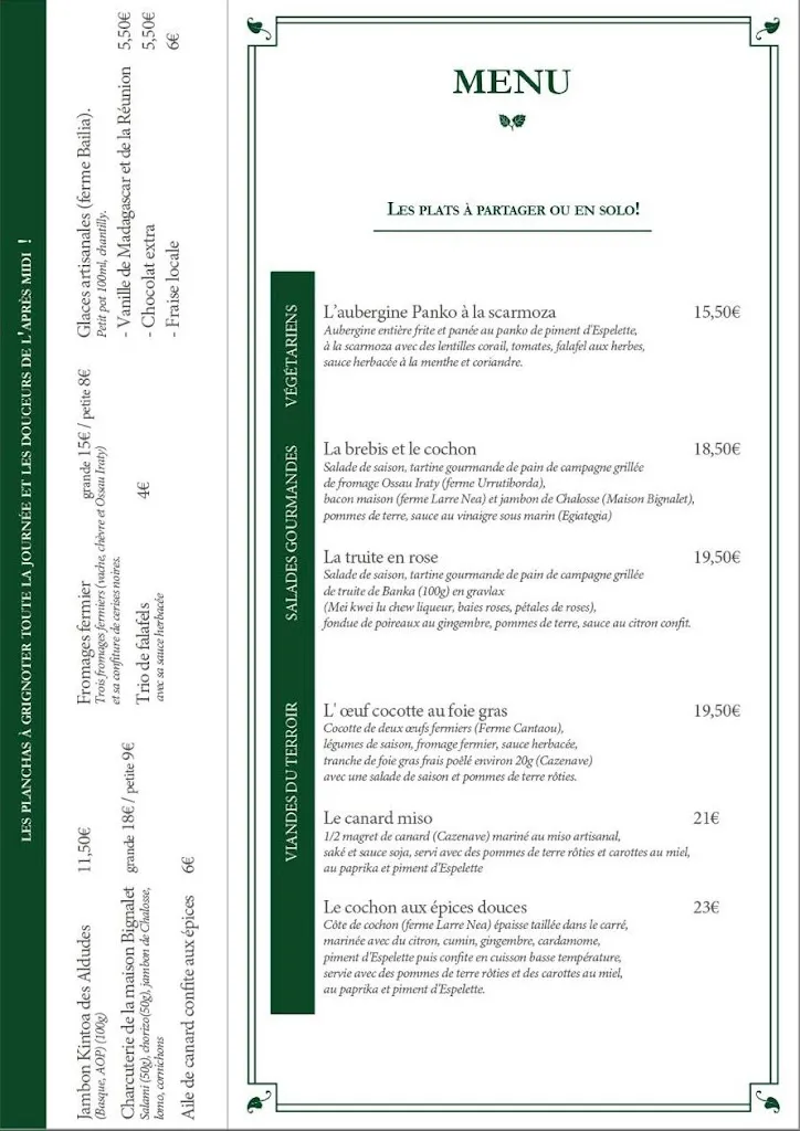 Menu_Le Jardin du CarcOilh_Hastingues_image_1