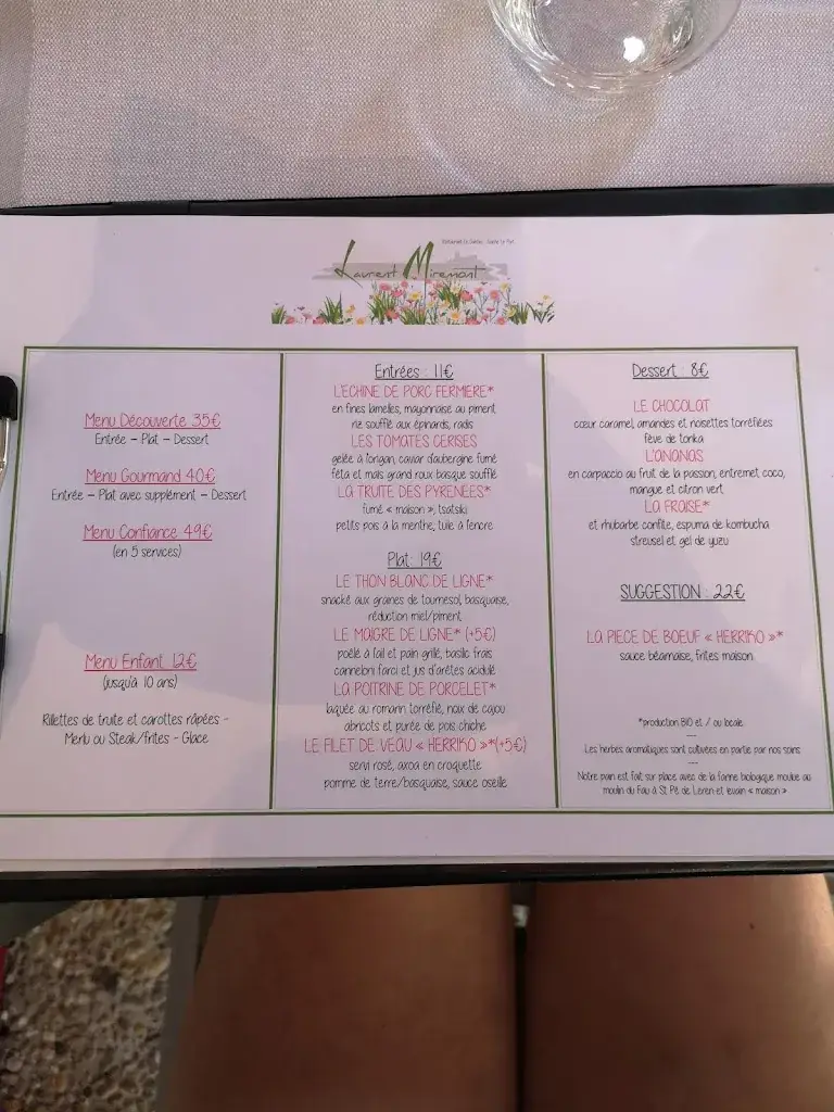 Menu_Le Gantxo-Isabelle&Laurent Miremont_Guiche_image_3